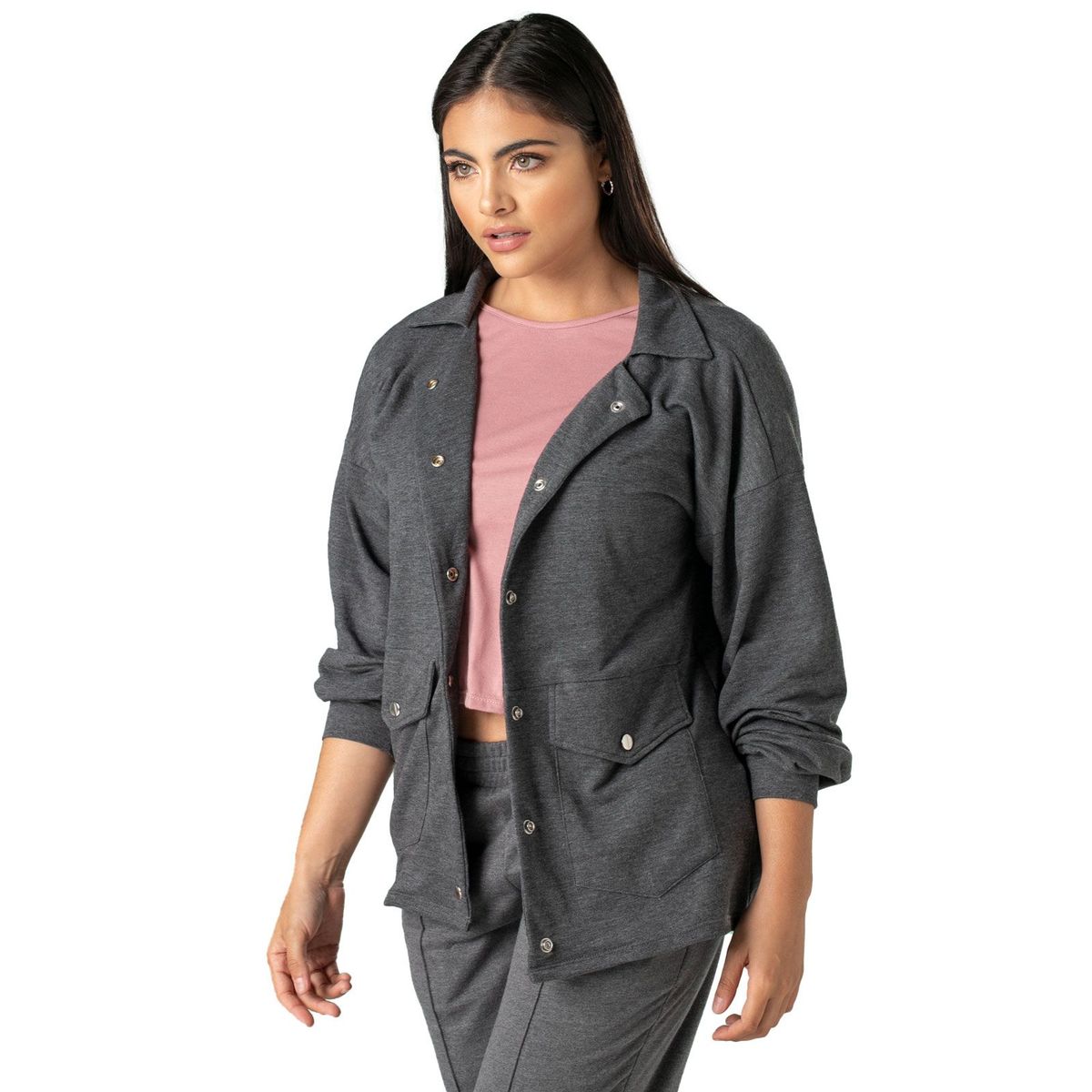 FORMAS INTIMAS - Chaqueta Mujer Negro FI 88842