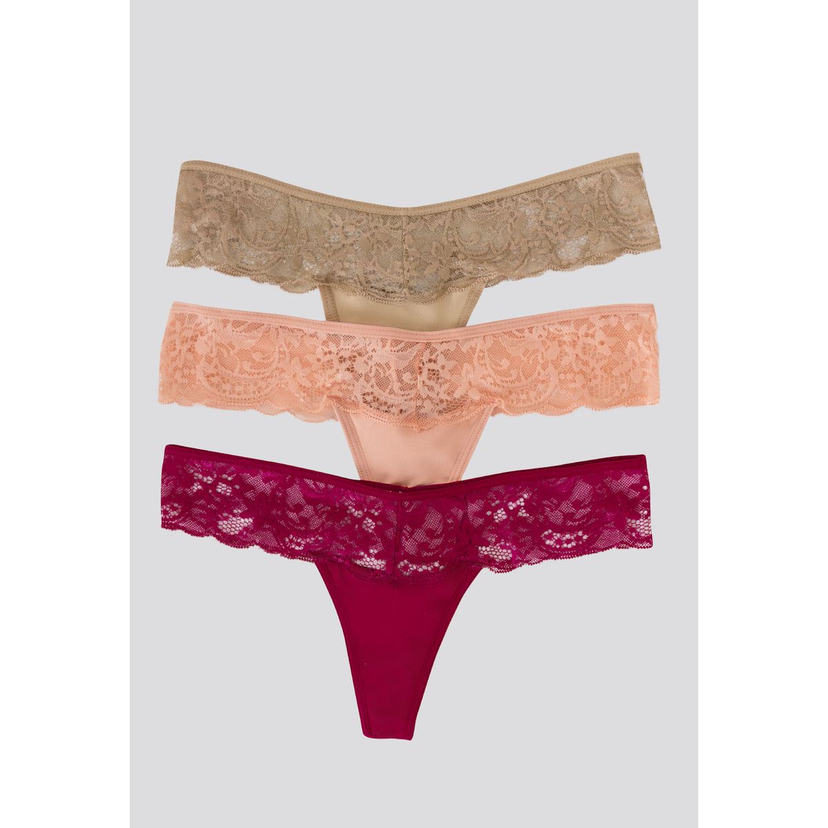 FORMAS INTIMAS - Brasilera Paq X3 Mujer Cereza/Piel/Nude FI 34542