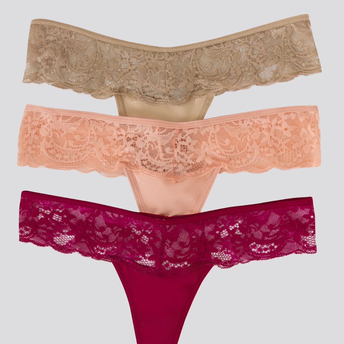 FORMAS INTIMAS - Brasilera Paq X3 Mujer Cereza/Piel/Nude FI 34542
