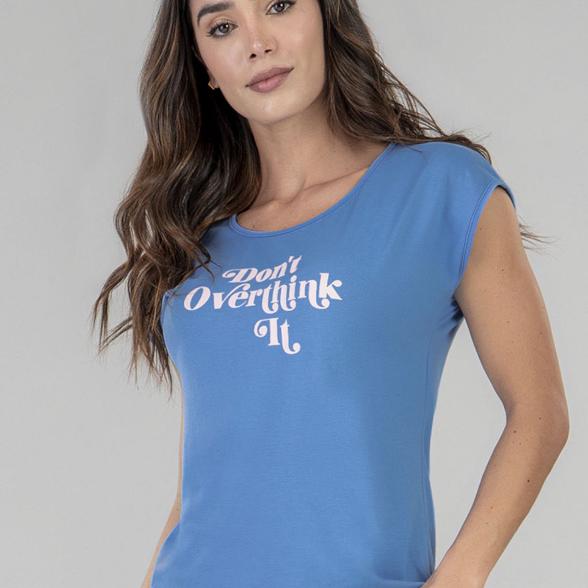 FORMAS INTIMAS - Camiseta Mujer Mora Azul FI 92714