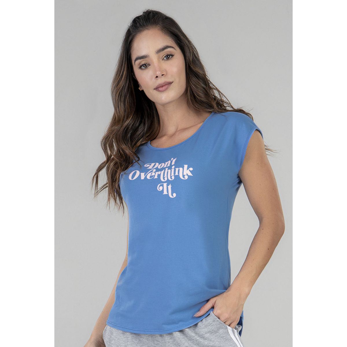 FORMAS INTIMAS - Camiseta Mujer Mora Azul FI 92714