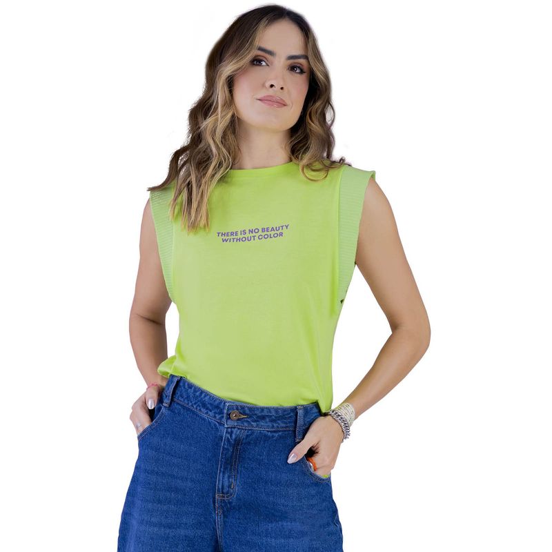 RUTTA - Camiseta Mujer Verde Limón Rutta 4356