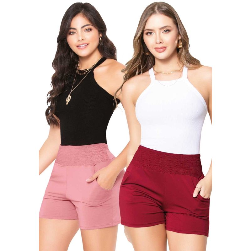 MARKETING PERSONAL - Short Paq X2 Mujer Multicolor Mp 86939