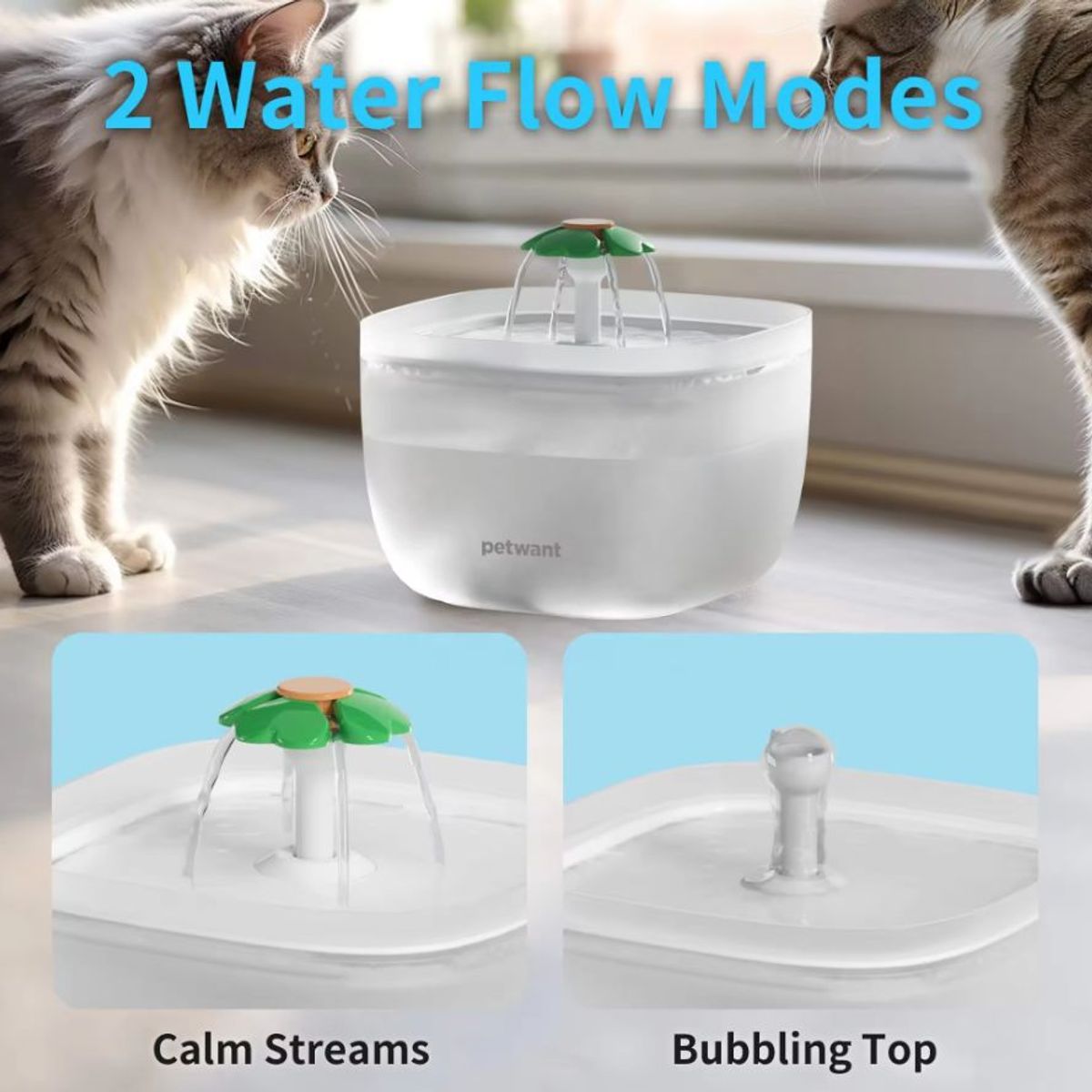 WUUFU - Fuente De Agua Mascotas 2 L