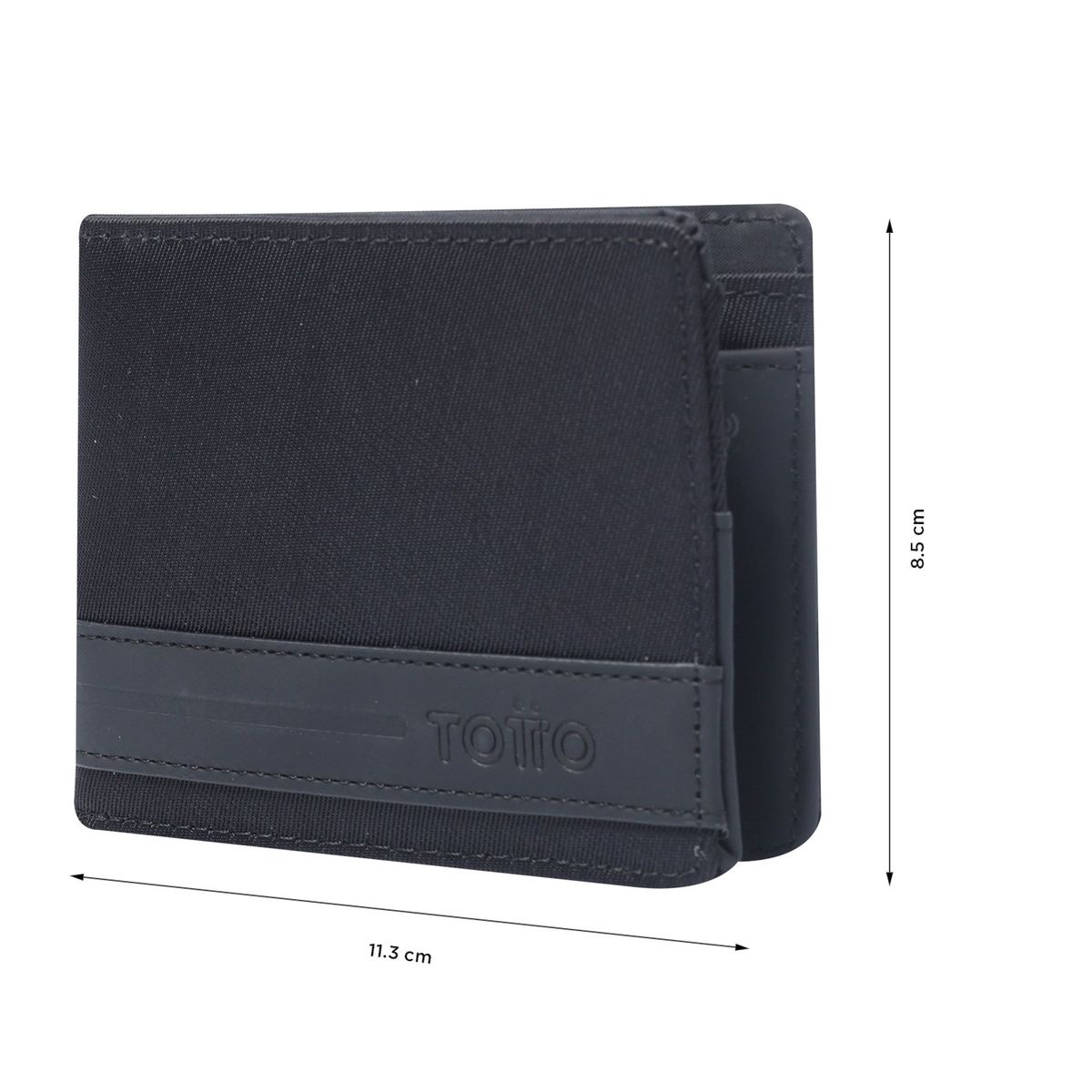 TOTTO - Billetera Vlideri 2.0 Negra pequeña