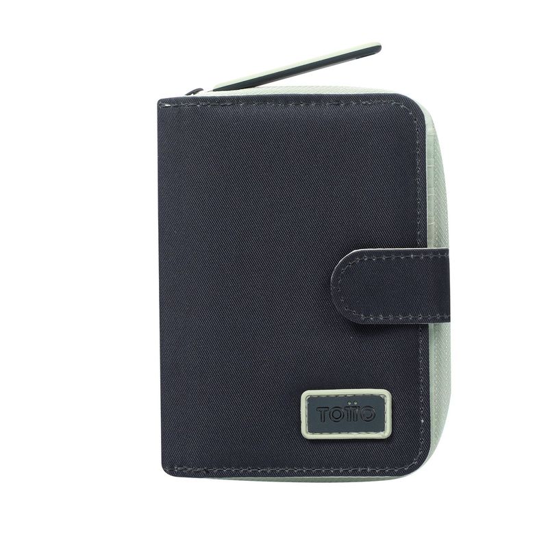 TOTTO - Billetera Mycro Twil Gris mediana