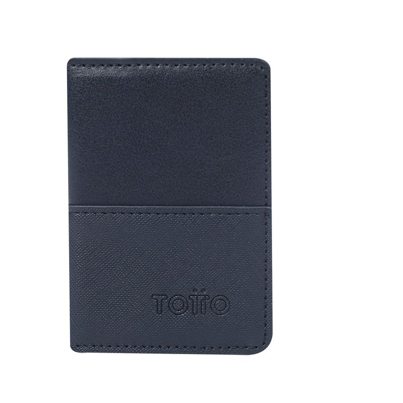 TOTTO - Billetera Inteligente Saffiano Lum Moderna Gris