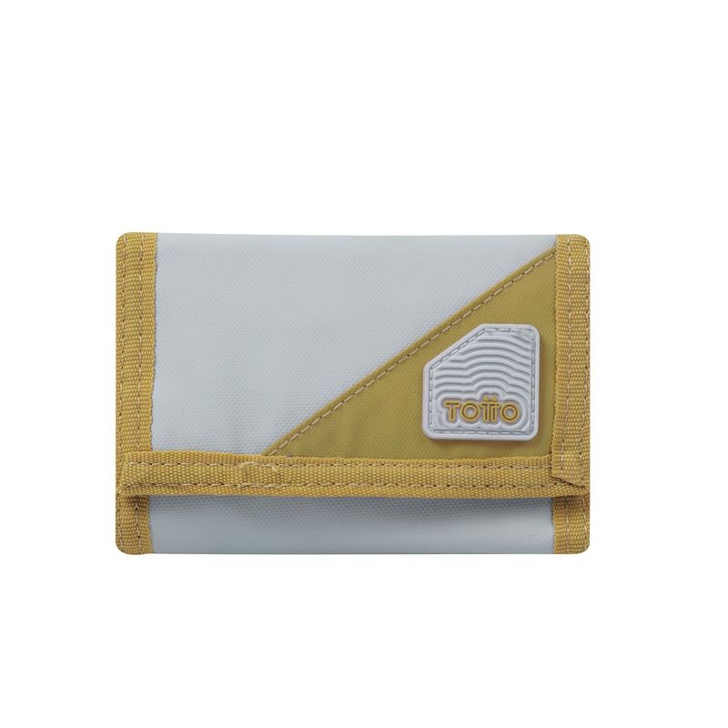 TOTTO - Billetera Contrast Can Gris mediana