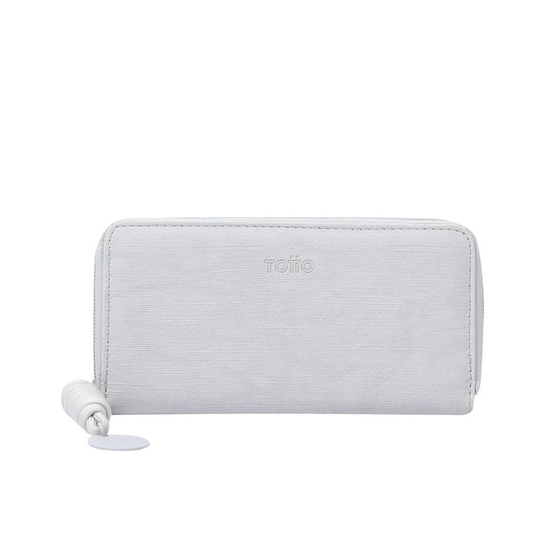 TOTTO - Billetera Bow Gris grande