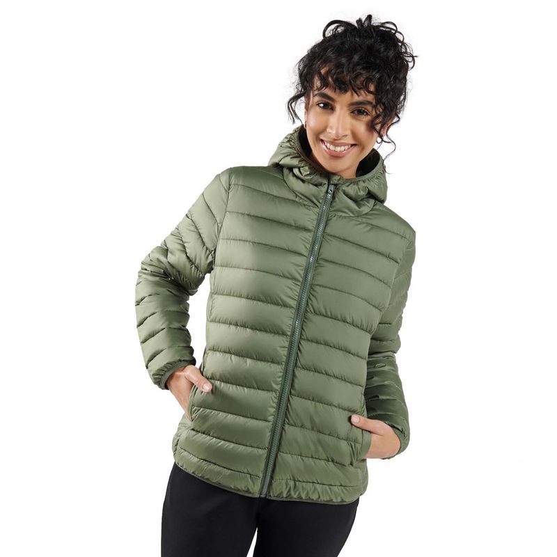TOTTO - Chaqueta Acolchada Para Mujer Verde Colorit Totto
