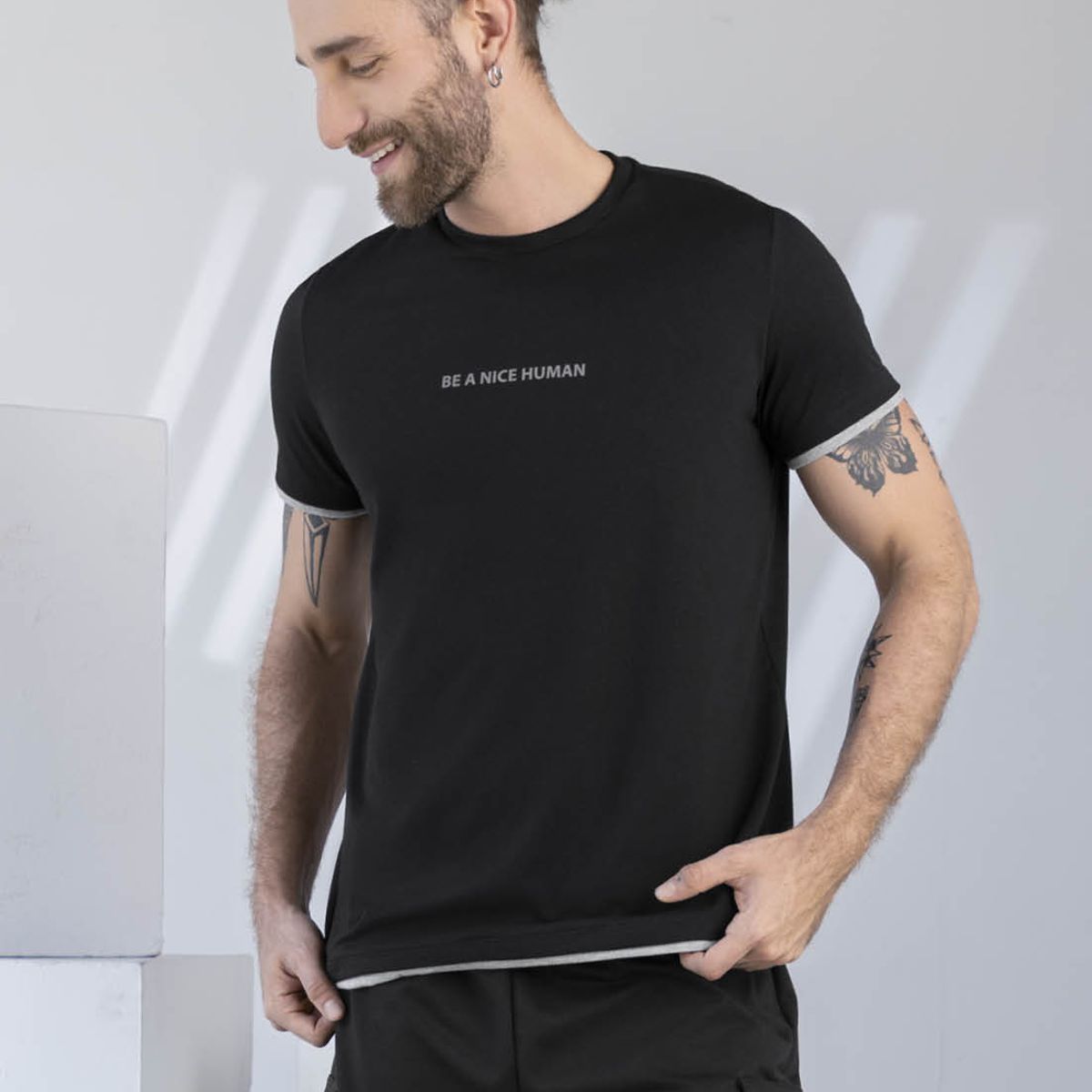 RUTTA - Camiseta Hombre Negro Rutta 1901
