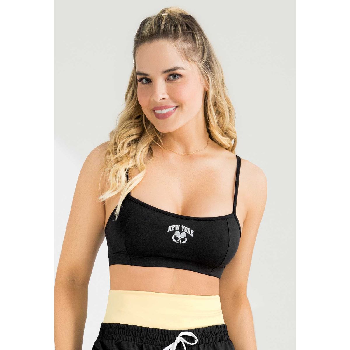 FORMAS INTIMAS - Top Mujer Negro FI 4994