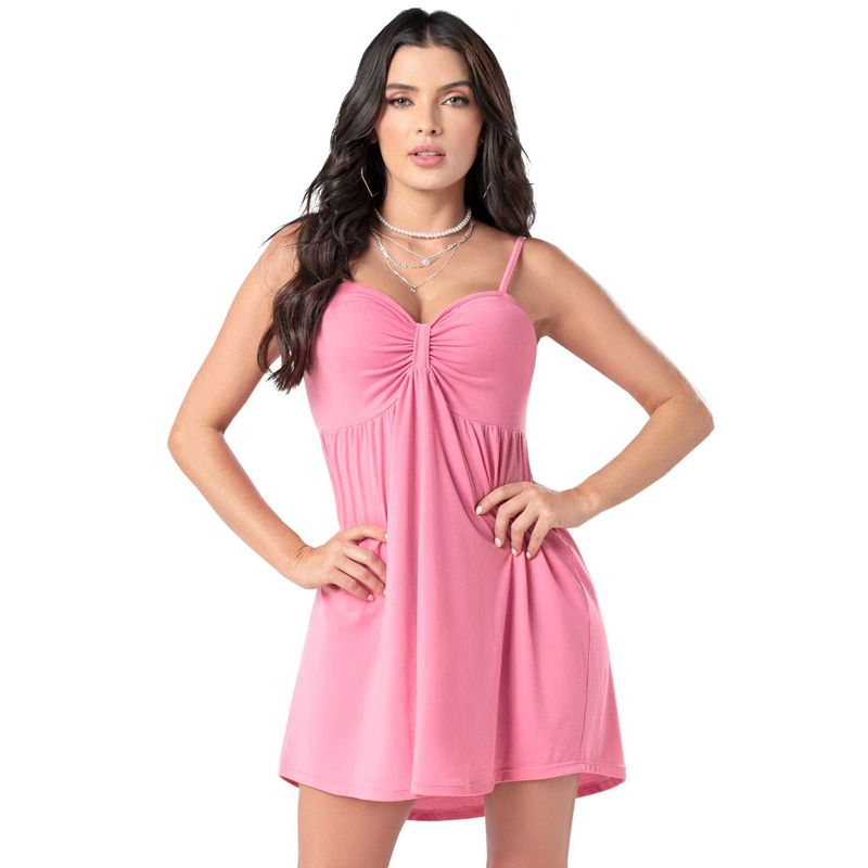 MARKETING PERSONAL - Vestido Corto Mujer Rosado Mp 4753