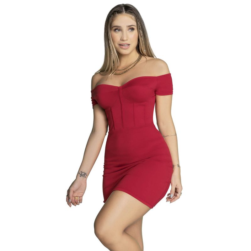 ATYPICAL - Vestido Corto Mujer Rojo Atypical 4555