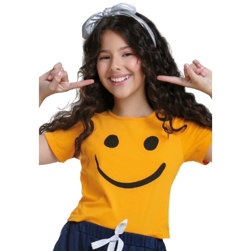 MARKETING PERSONAL - Camiseta Infantil Femenino Amarillo Mp 88957
