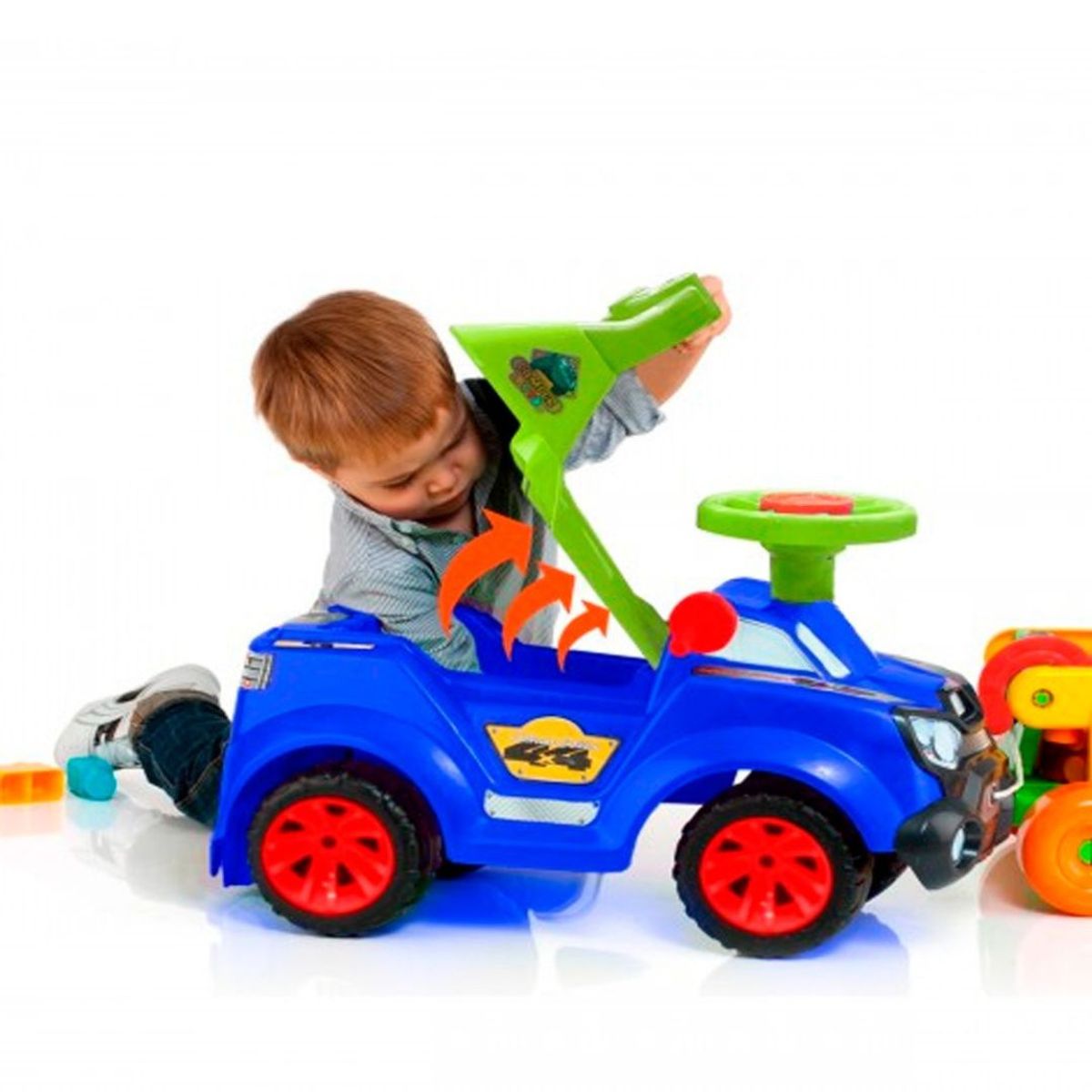 BOY TOYS - Carro Paseador Montable 3 En 1 Niños Bebe