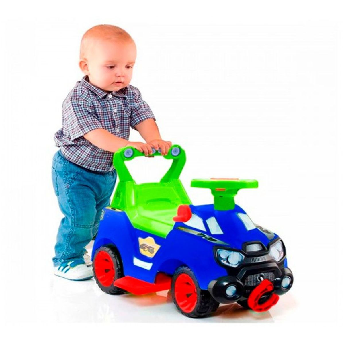 BOY TOYS - Carro Paseador Montable 3 En 1 Niños Bebe
