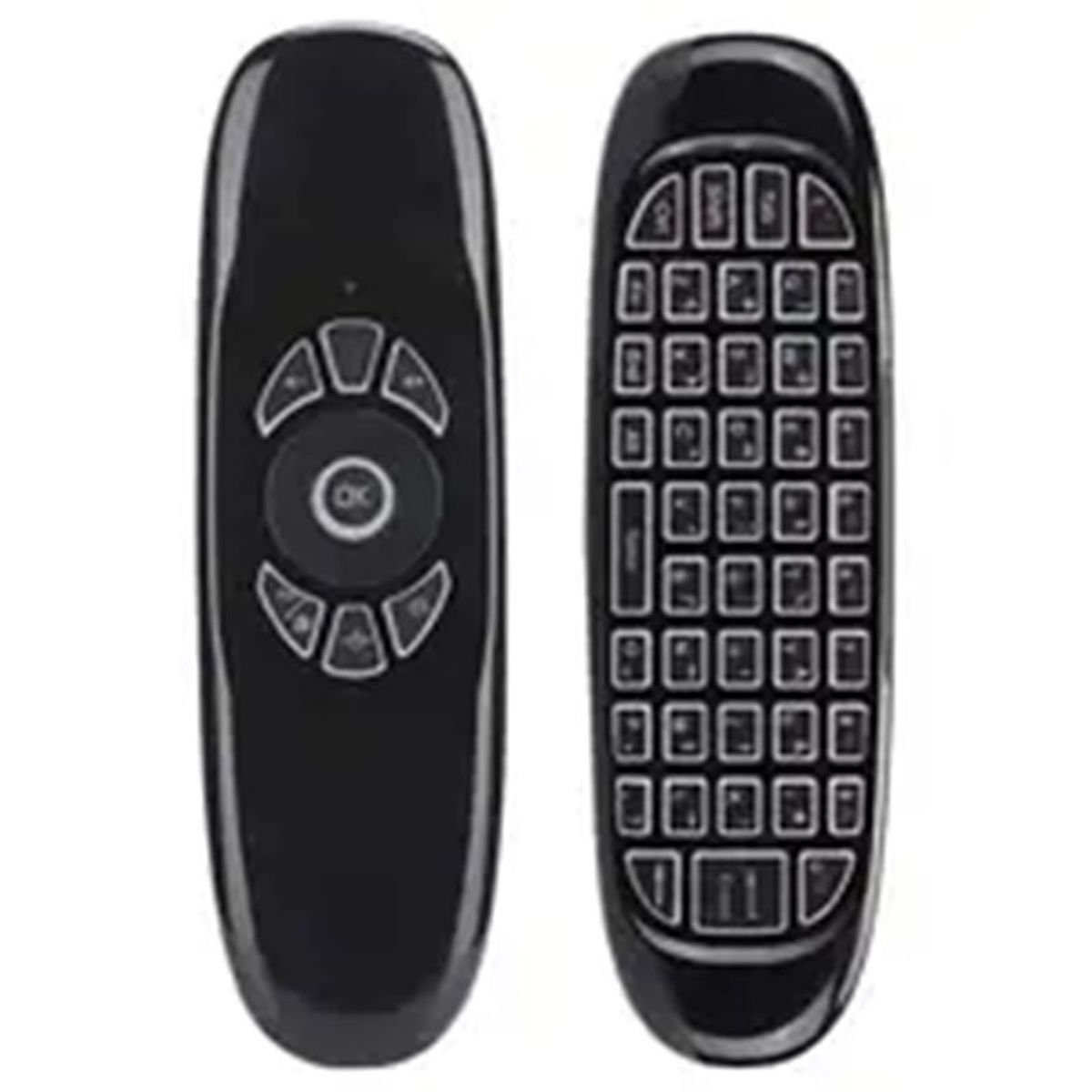 GENERICO - Control Remoto Inalámbrico C120 con Sensor Giroscópico Y Teclado Qwerty