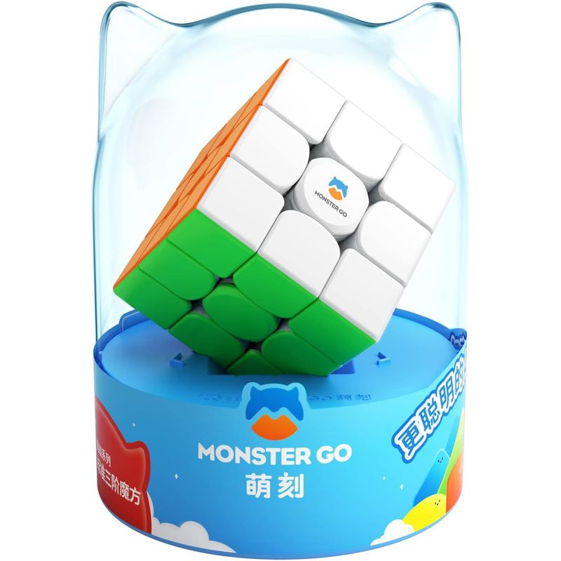 MONSTER - Cubo Rubik 3x3 Monster Go Magnético Stickerless Speed Cube