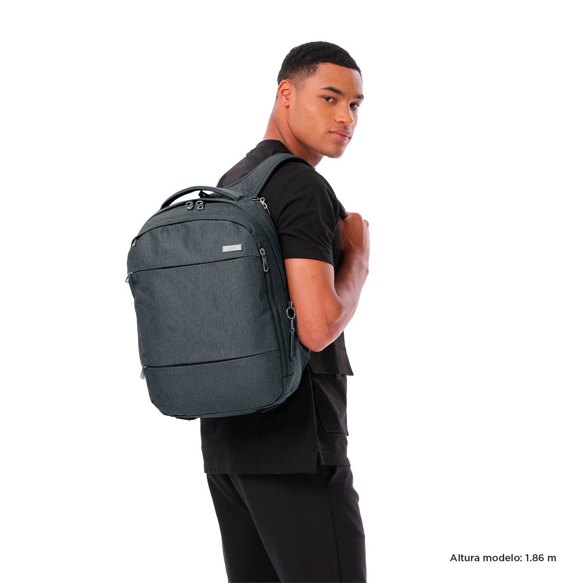 TOTTO - Morral Ejecutivo Porta PC 13" Colbert Gris Hombre