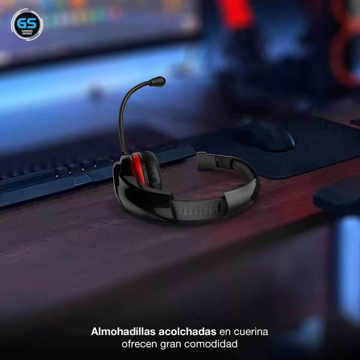 XTECH - Audífono Gamer de Diadema Xtech Molten Rojo 3.5 mm