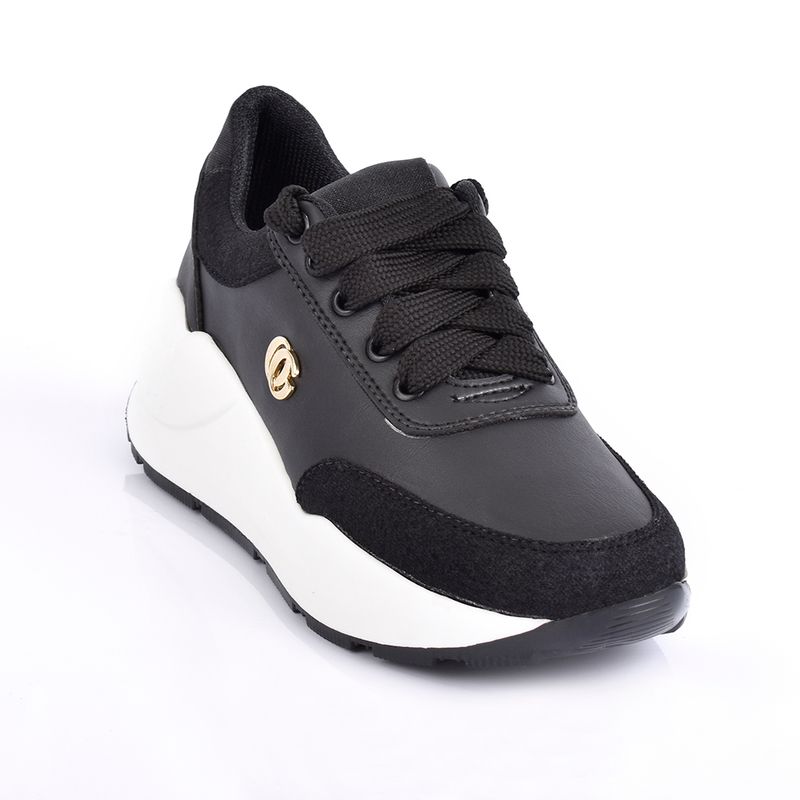 PRICE SHOES - Price Shoes Tenis Moda Mujeres 792JV002NEGRO
