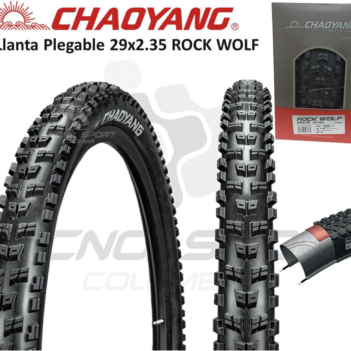 CHAOYANG - Llanta Bicicleta Chaoyang Rock Wolf Plegable 29 X 2.35 tubel