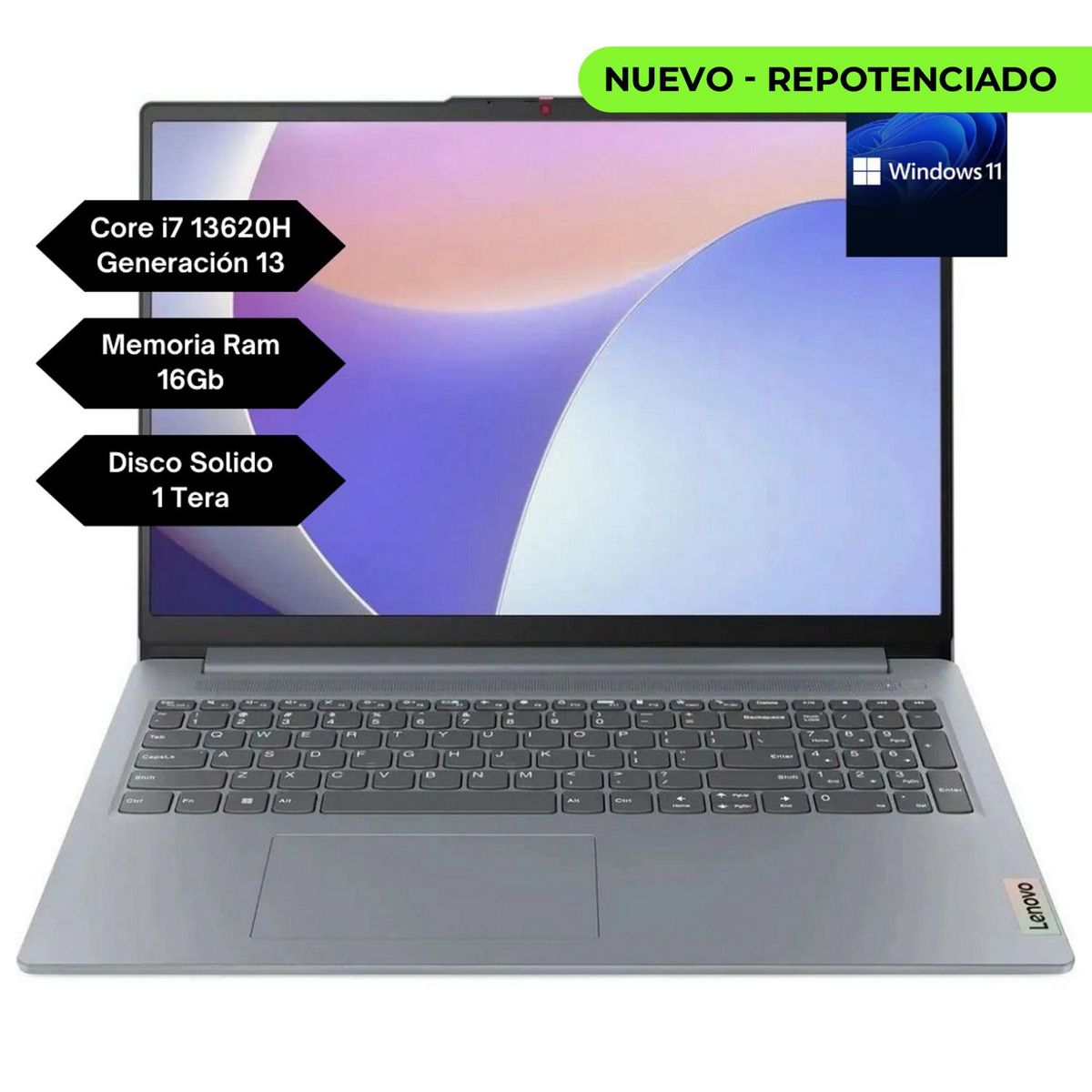 LENOVO - Portatil Lenovo Ideapad Slim 3 Intel Core I7 13620h RAM 16gb SSD 1TB 15 WIN 11