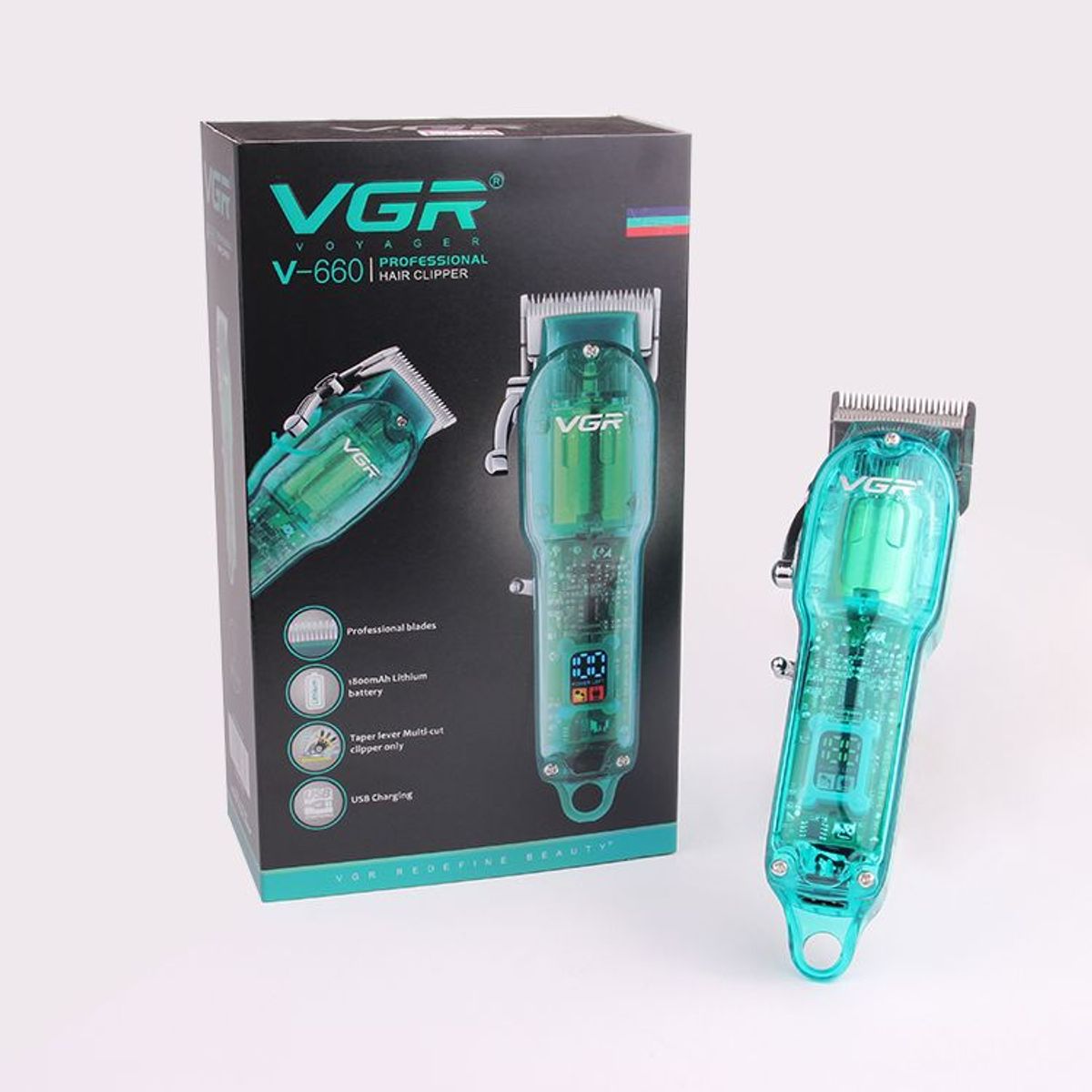 VGR - Maquina De Corte Original e Inalambrica VGR 660 Transparente