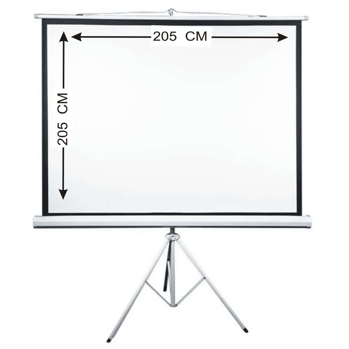 GENERICO - Pantalla Telón de Proyección Trípode 205 x 205 cm