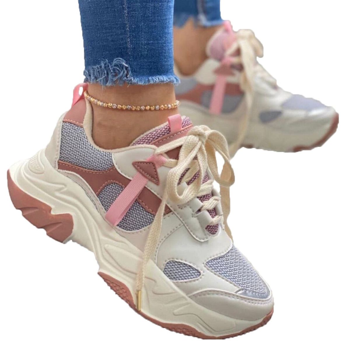 EVEGONZ - Tenis Deportivo Mujer Zapato Cómodo de Moda