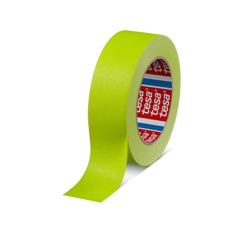 TESA - Cinta Gaffer Prem Fluorescente 50mm X 25m Amarillo