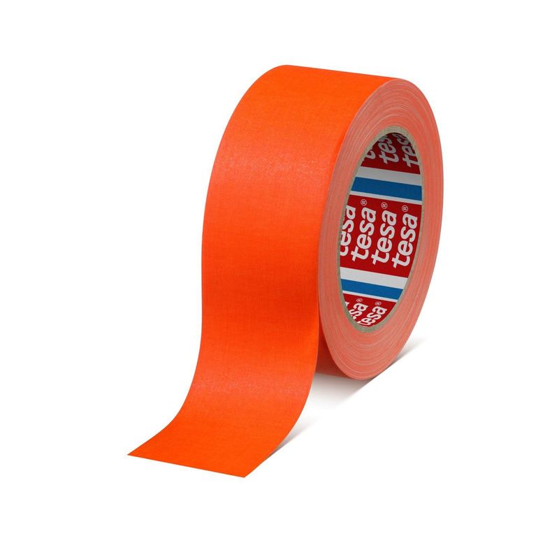 TESA - Cinta Gaffer Prem Fluorescente 50mm X 25m Naranja