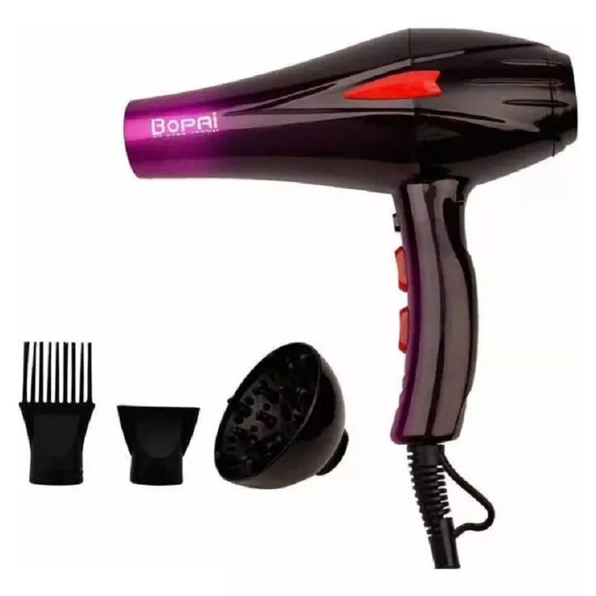 BOPAI - Secador De Cabello Bopai + Difusor Bp 5500 Potencia 4000w