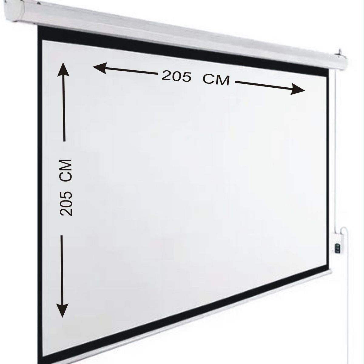 GENERICO - Pantalla Telon de Proyección Electrico 205 x 205 cm