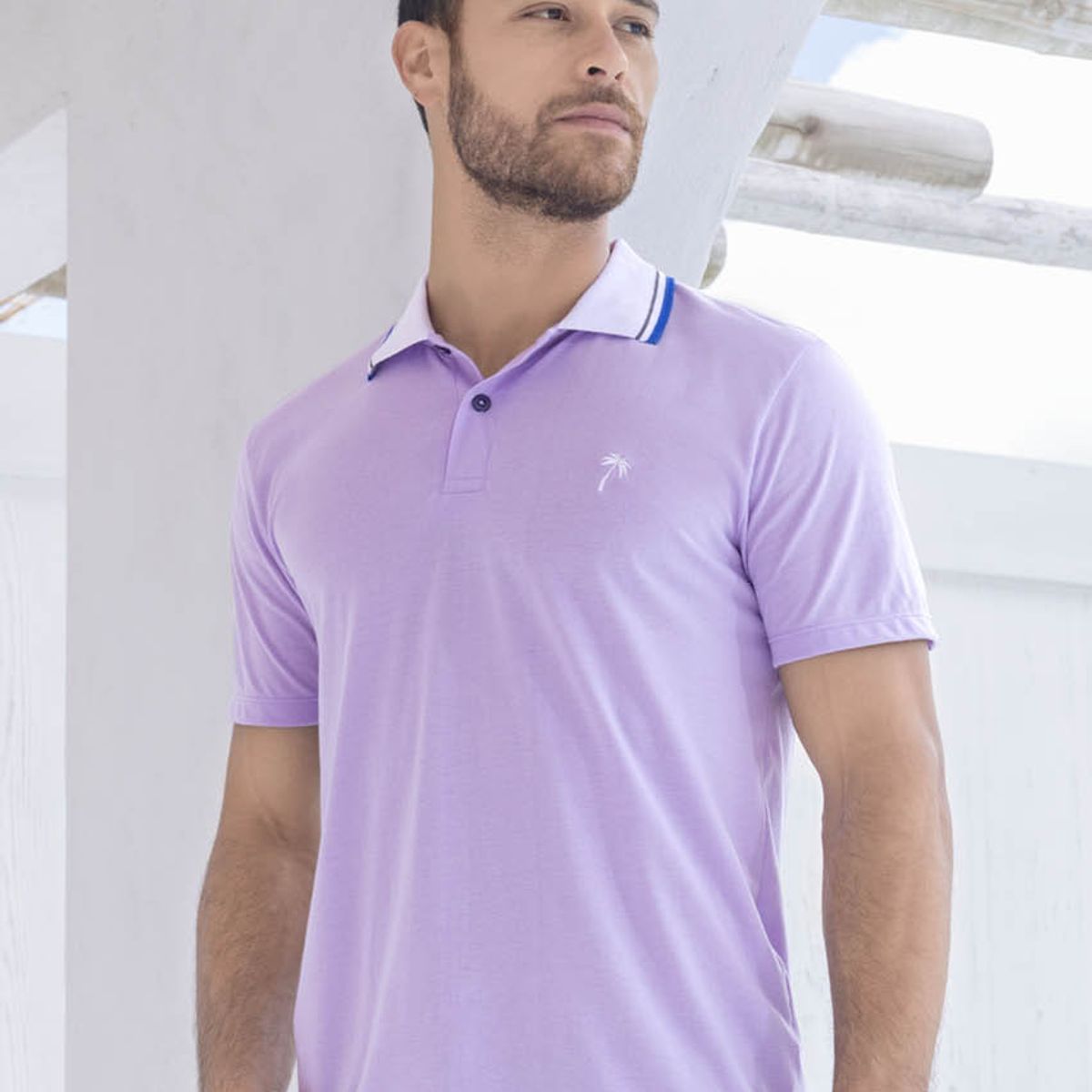 MARKETING PERSONAL - Polo Masculino Lila Mp 31603