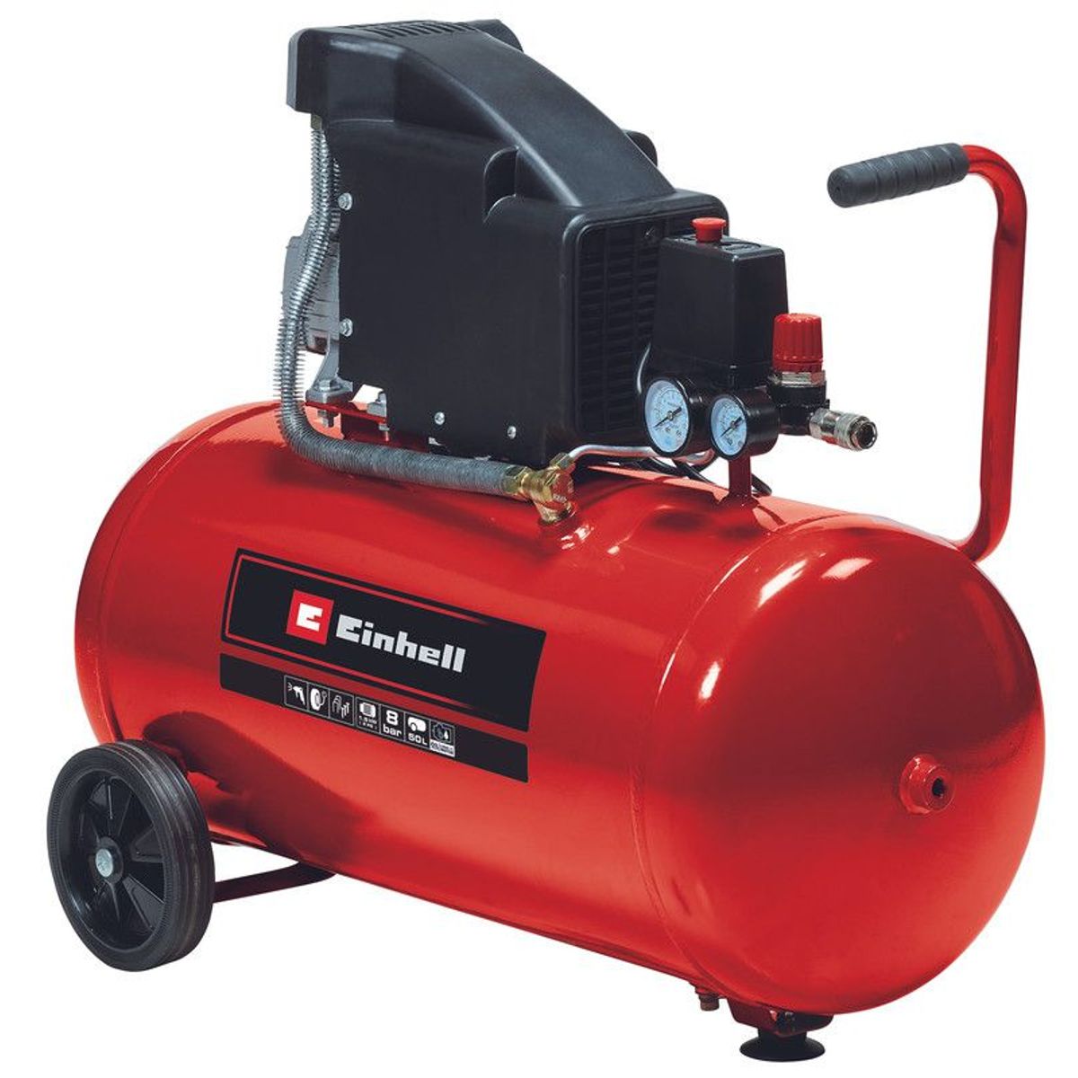 EINHELL - COMPRESOR ELECTRICO TANQUE 50LT 127V 1500W