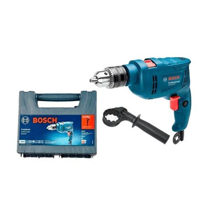 BOSCH - TALADRO PERCUTOR 1/2"GSB 550 RE 550W ESTUCH PLASTI