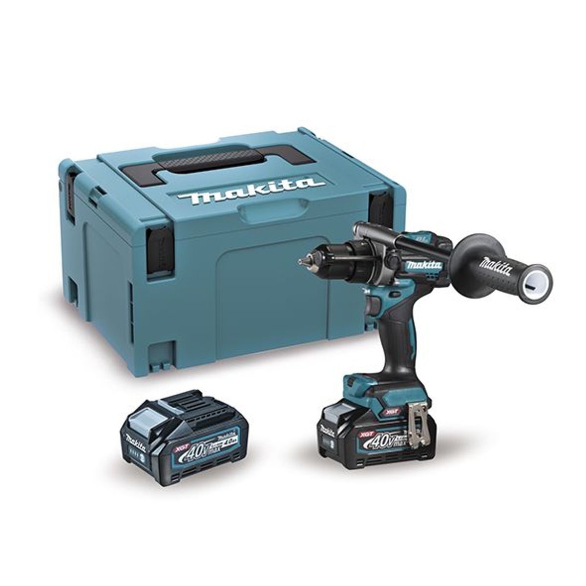 MAKITA - TALADRO PERCUTOR 40V 1/2" 2 BATERIAS 4AH CARGADOR