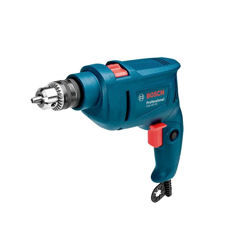 BOSCH - TALADRO PERCUTOR 3/8" GSB 450 RE 450W 3100RPM VVR