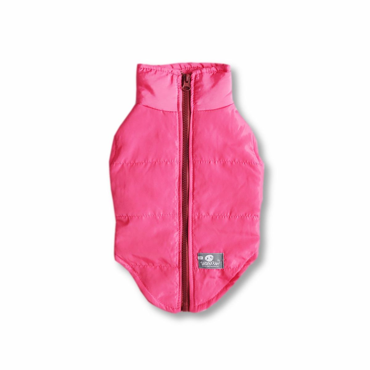 WAWAW - Chaleco para perro  talla XL fucsia cremallera vinotinto Wawaw