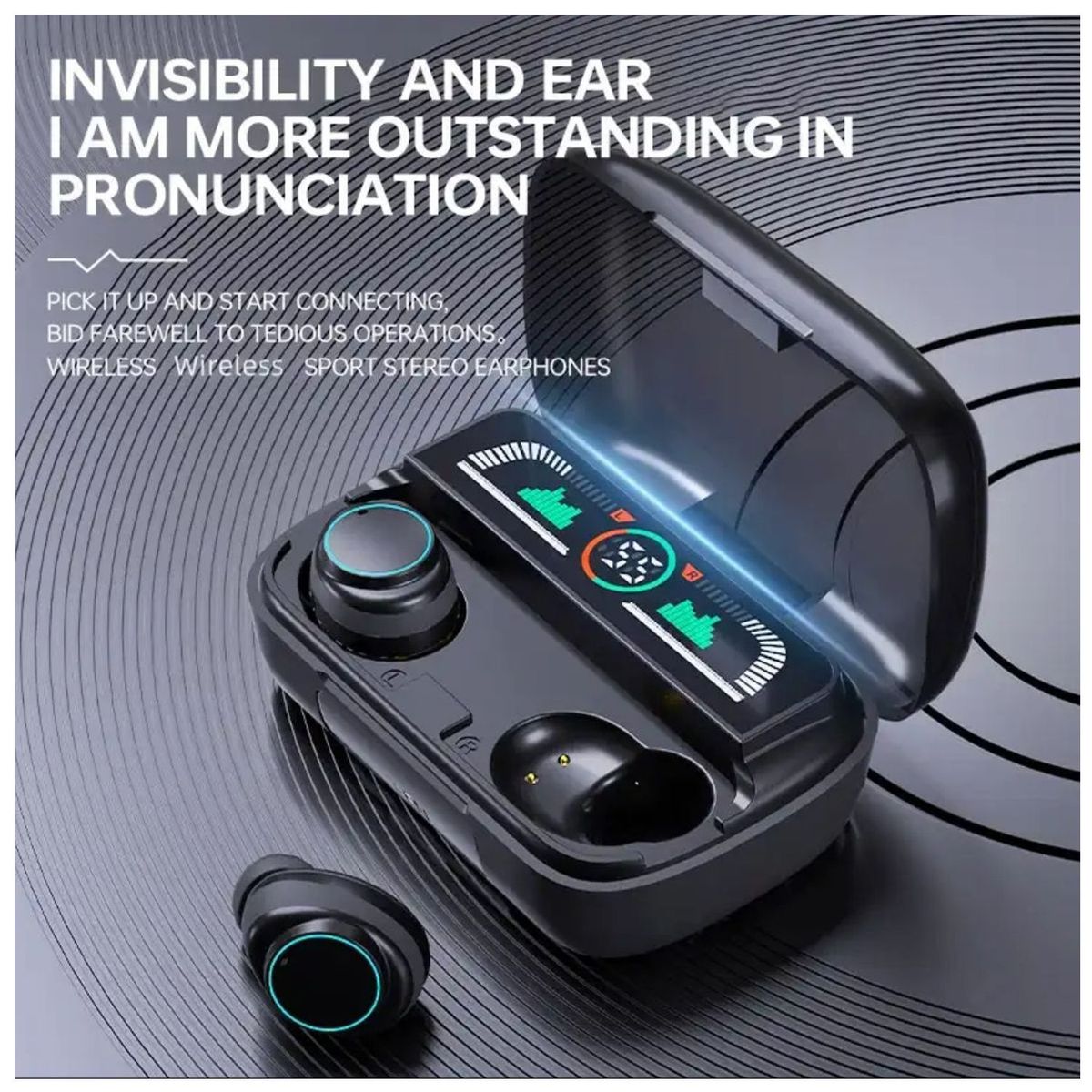 ONE PIXEL - Audifonos Earbuds Bluetooth M18 TWS 5,3 Estéreo Deportivo