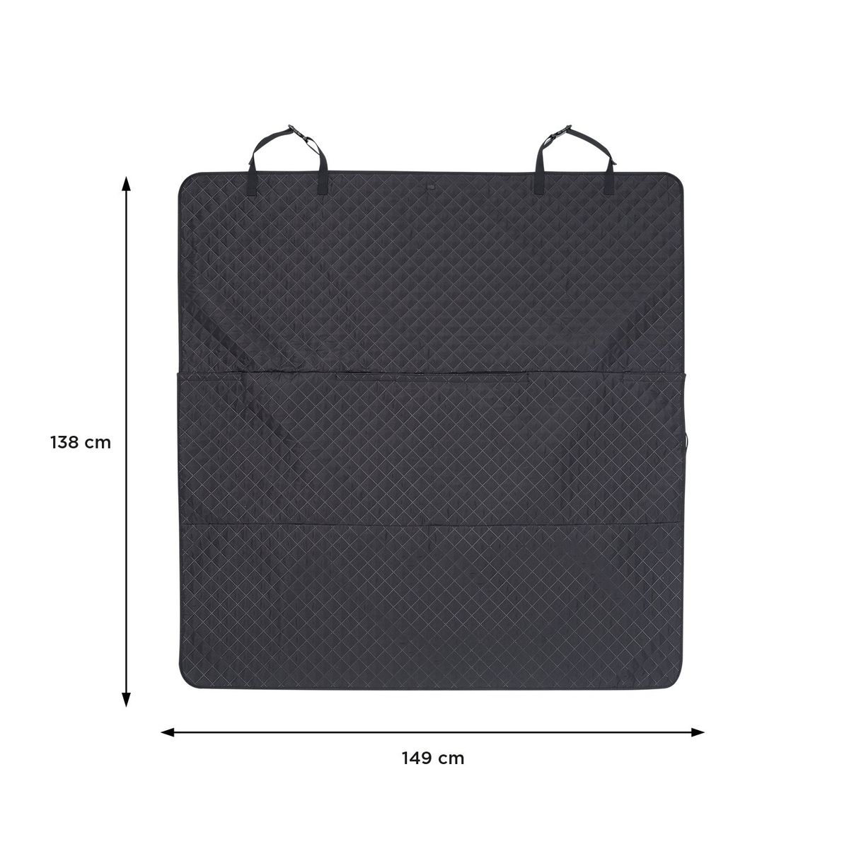 TOTTO - Protector de carro para mascotas Silla Trasera Trip Negro