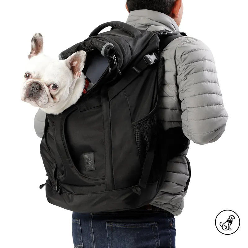 TOTTO - Cargador Para Perros Meraki Negro Grande