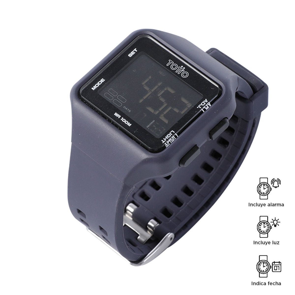 TOTTO - Reloj Digital Digicam Gris