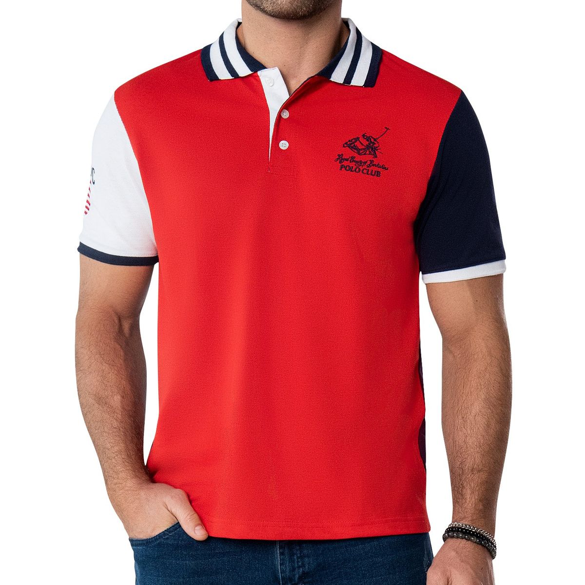 CROYDON - Camiseta Polo Frank Rojo Croydon para Hombre