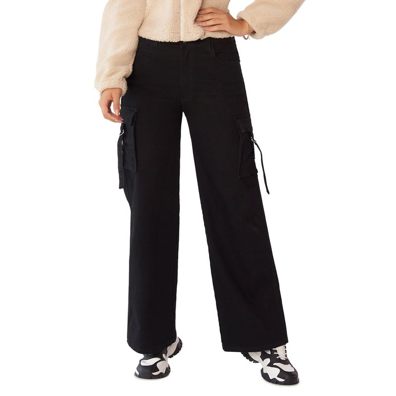 CROYDON - Pantalon Cargo Luppe Negro para Mujer Croydon