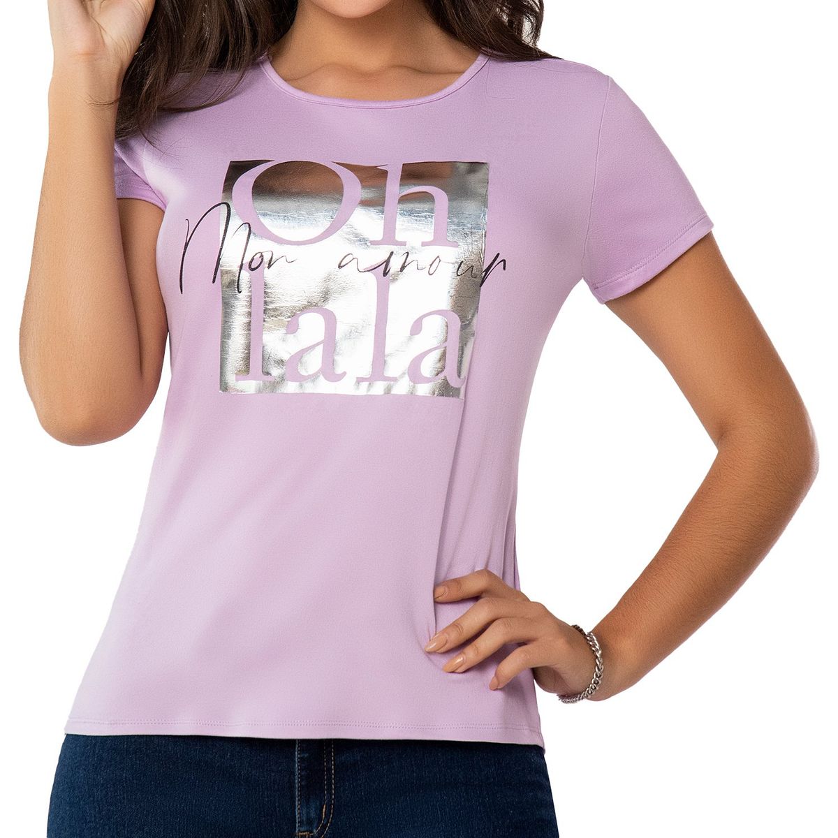 CROYDON - Camiseta Anay Lila Croydon para Mujer