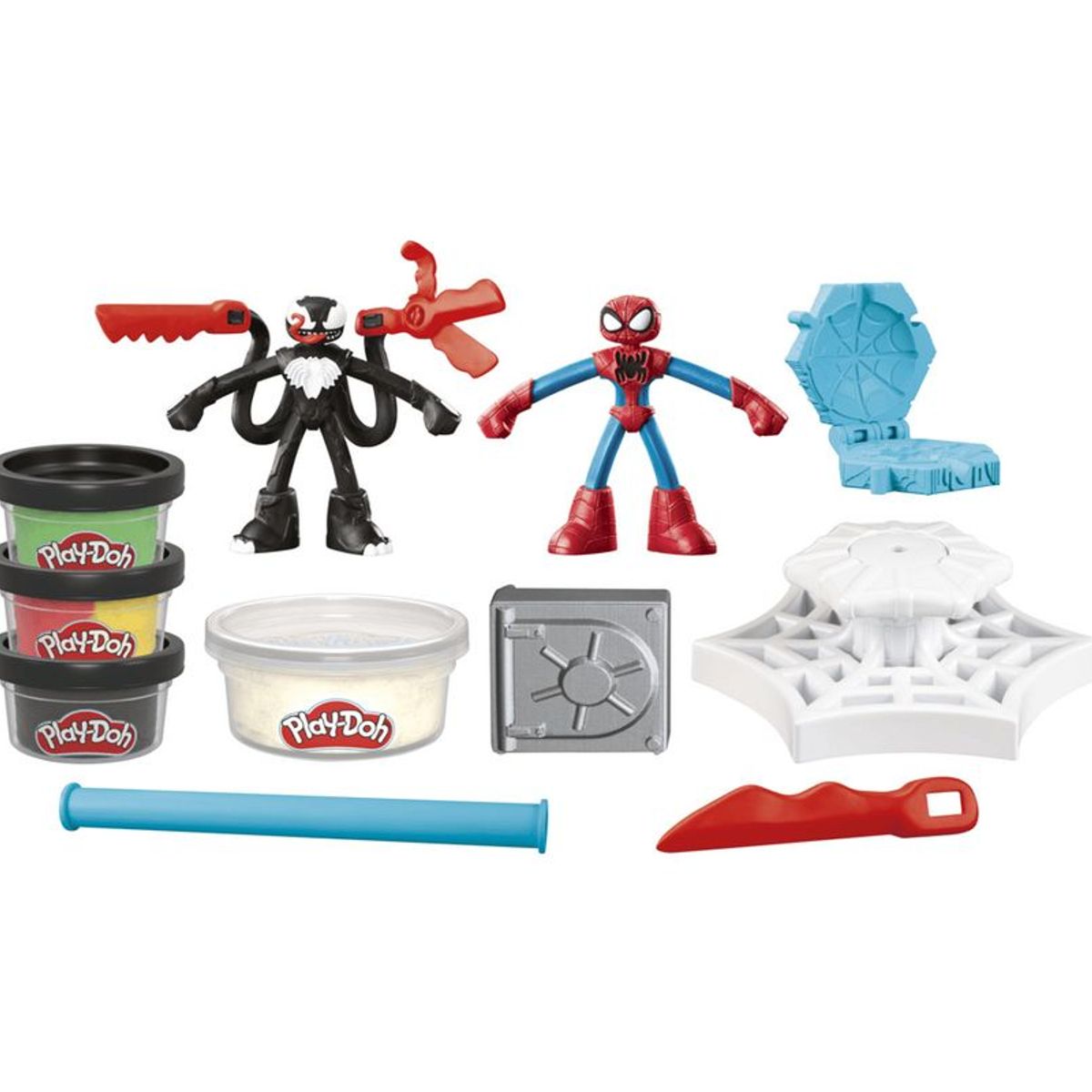 PLAY-DOH - Plastilinas Play-Doh Marvel Spider-Man Lanza y Atrapa