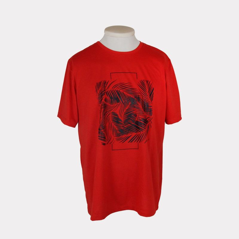 L Y H - Camiseta Para Hombre Rojo Marca L&H